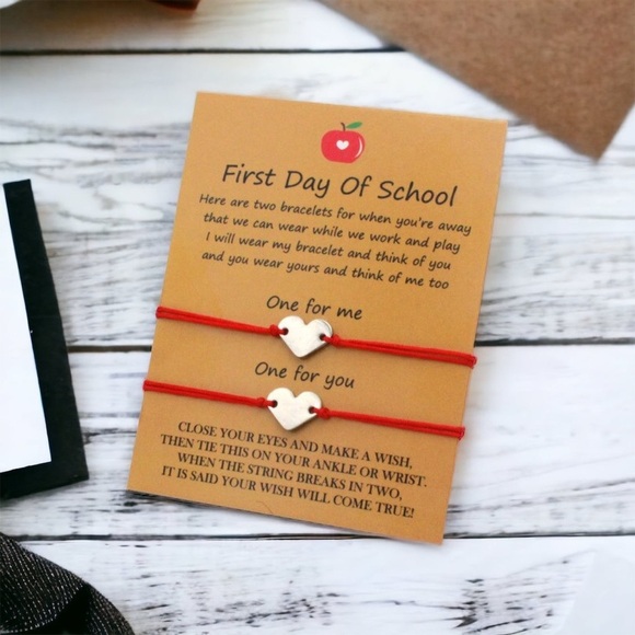 First Day of School Bracelet Set - Celebrate Togetherness! 🎉 NWT - Picture 3 of 3